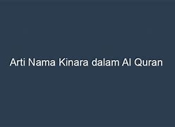 Apa Arti Nama Kanaya Dalam Al Quran